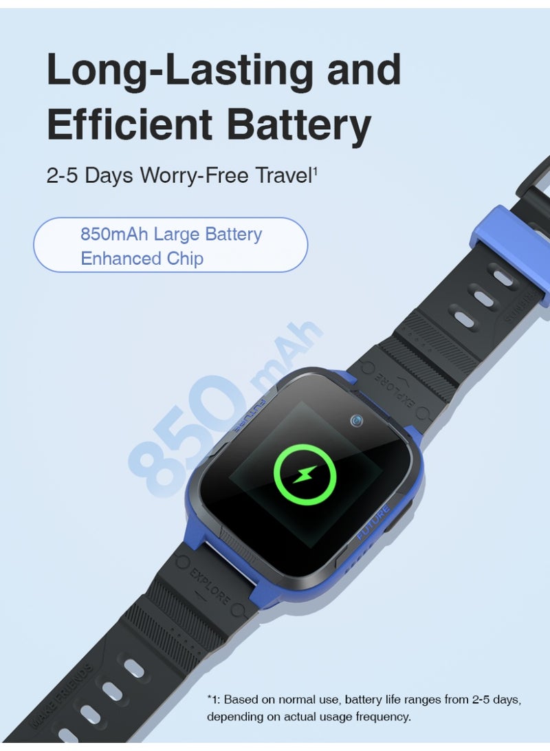 Botslab Kids Smart Watch E3 – Kids Smartwatch with Video Call, WiFi Connectivity, Camera, Water Resistant Design, Parental Safety Features (Blue) - Image 4